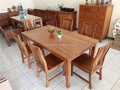 Meja Makan Kayu Minimalis 6 Kursi